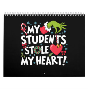 Calendario Mis alumnos me robaron el corazón Navidad Xmas Pro