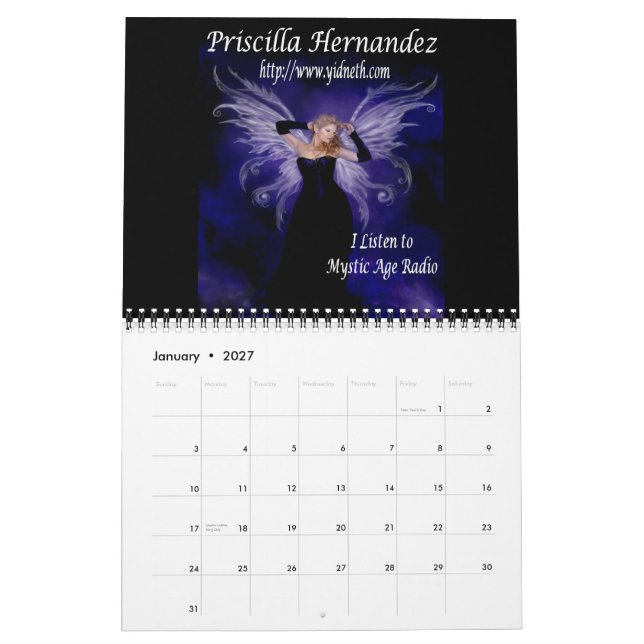 Calendario místico de la radio de la edad (Jan 2027)