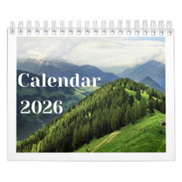 Calendario Misty Mountains 2026 Wall Calendar | Nature Fog
