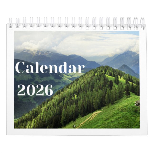 Calendario Misty Mountains 2026 Wall Calendar | Nature Fog  (Tapa)