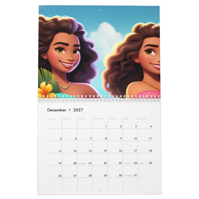 Calendario moana (Dec 2027)