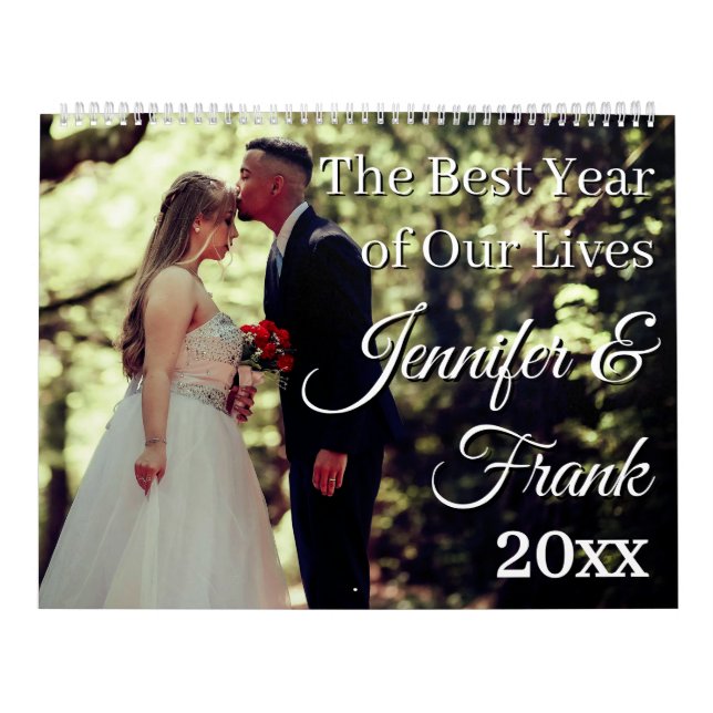 Calendario moda de fotos de mi Boda, Personalizado 2026 (Tapa)