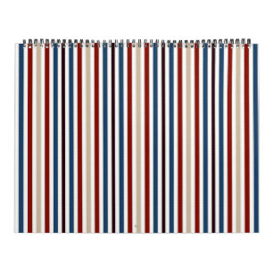 Calendario Moda moderna a rayas