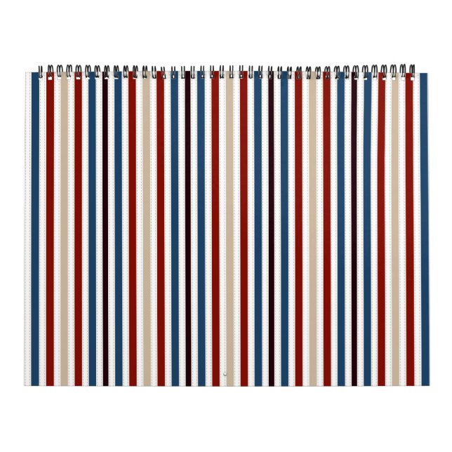 Calendario Moda moderna a rayas (Tapa)