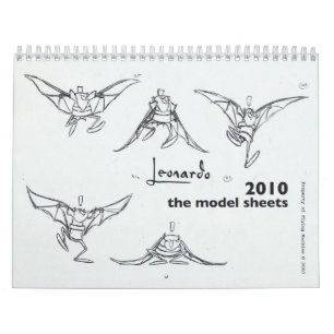 Calendario modelo de la hoja de Leonardo 2010