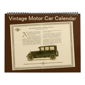 Calendario Modelos de automóviles antiguos de los años 20