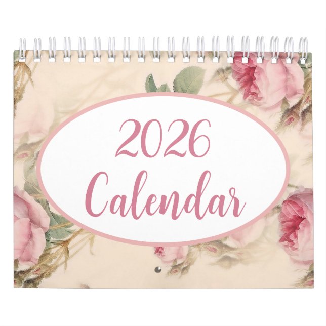 Calendario Modern 2026 Floral Calendar, Elegant and Artistic (Tapa)