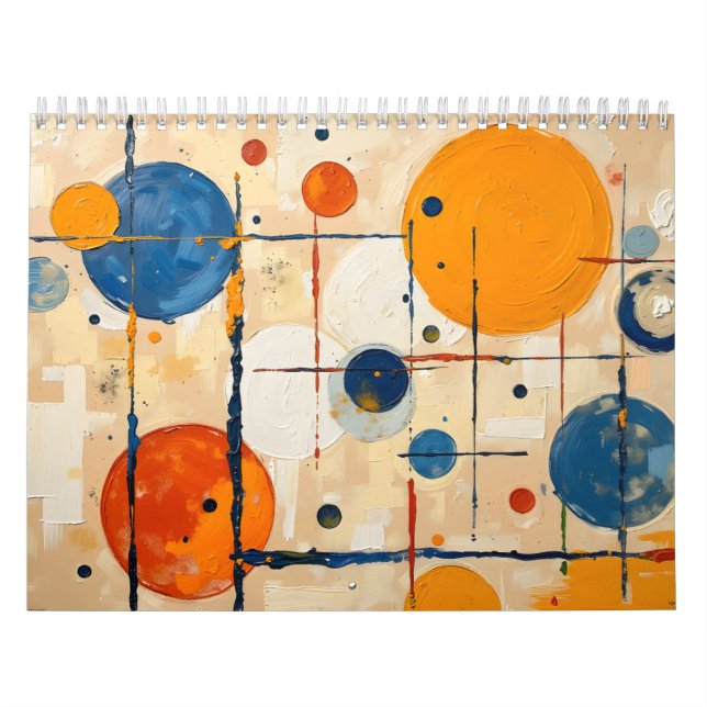 Calendario Modern Abstract Business Calendar – Orange (Tapa)