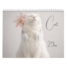 Calendario Modern Cute Funny Pet  Cat Photos 