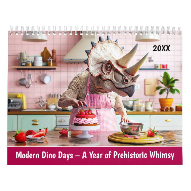 Calendario Modern Dino Days – A Year of Prehistoric Whimsy (Tapa)