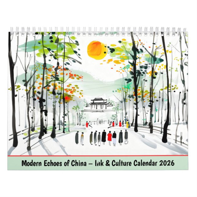 Calendario Modern Echoes of China – Ink & Culture Calendar 20 (Tapa)