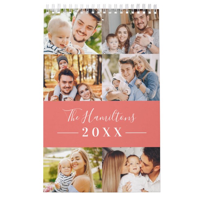 Calendario Modern Grid Collage Photo Family 2022 (Tapa)