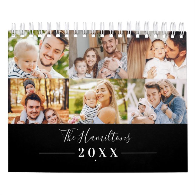 Calendario Modern Grid Collage Photo Family 2022 (Tapa)