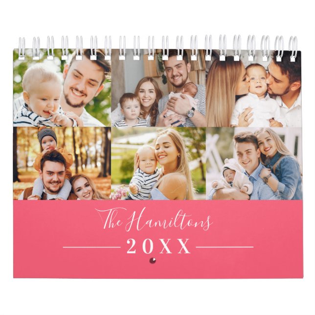 Calendario Modern Grid Collage Photo Family 2022 (Tapa)