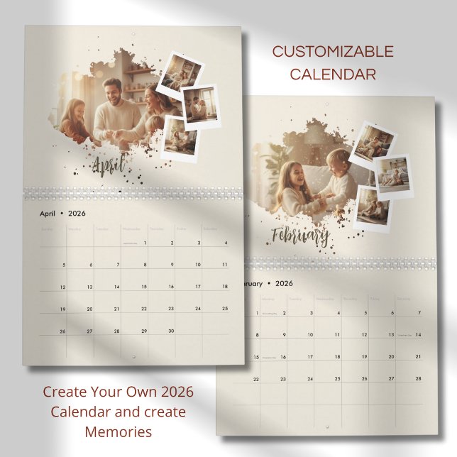 Calendario Modern Minimalist Family Photo Calendar 2026 (Subido por el creador)