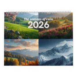 Calendario Modern Minimalist Nature 2026 Wall Calendar