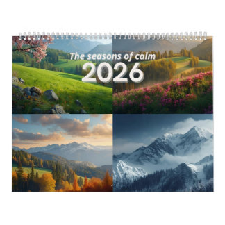 Calendario Modern Minimalist Nature 2026 Wall Calendar