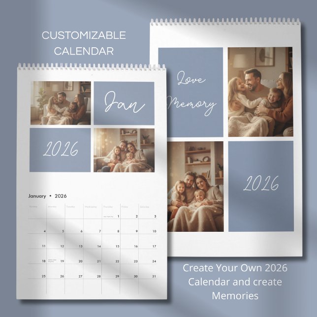 Calendario Modern Minimalist Photo Custom Design (Subido por el creador)