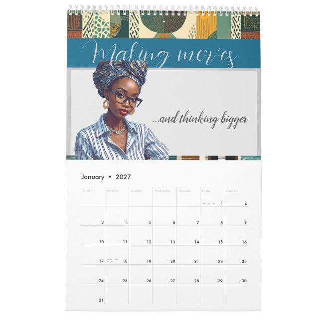 Calendario Modern, sophisticated and elegant (Jan 2027)