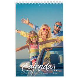 Calendario Modern Stylish Photo Family 2026 Calendar