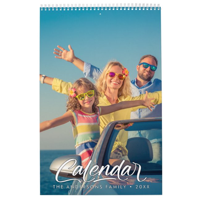Calendario Modern Stylish Photo Family 2026 Calendar (Tapa)