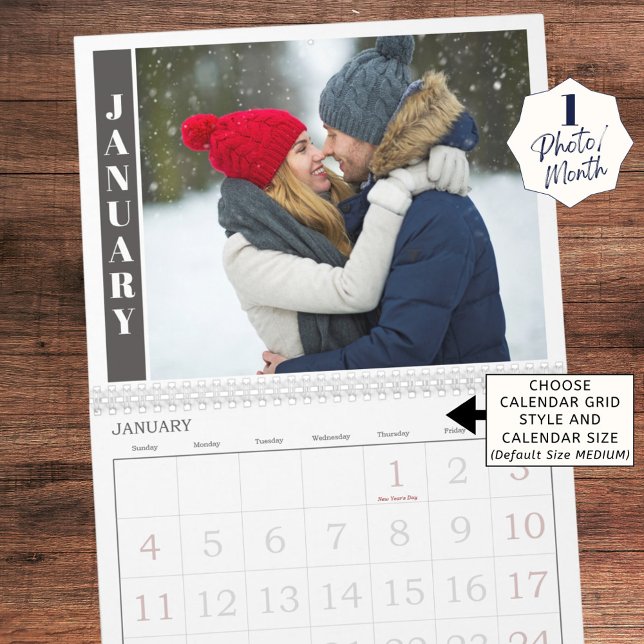 Calendario Moderna foto por mes y collage en portada (Subido por el creador)