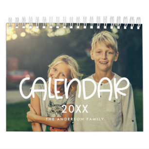 Calendario Moderna y bonita foto de 2026