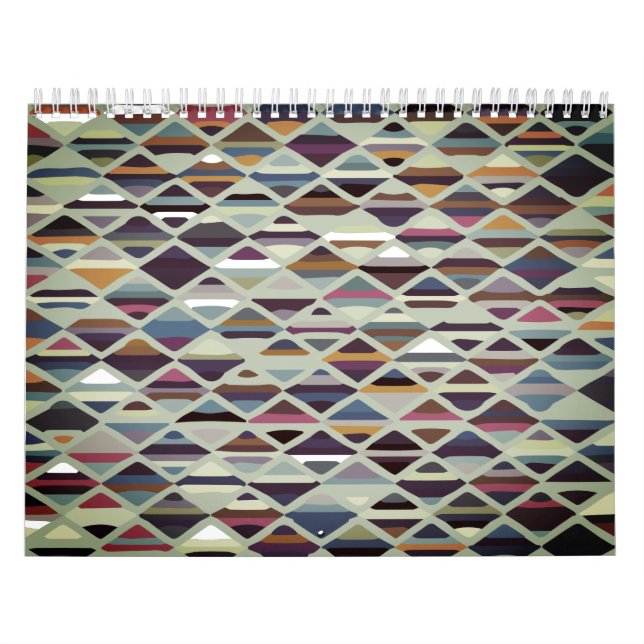 Calendario Moderno Art Deco Multicolor (Tapa)