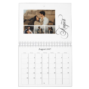 Calendario Moderno Chic 4 Collage de Fotos 53 fotos