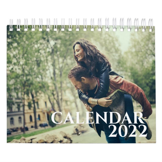 Calendario Moderno Collage familiar simple Foto 2022 (Tapa)