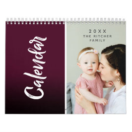 Calendario Moderno Colorful multi foto regalos familiares y a