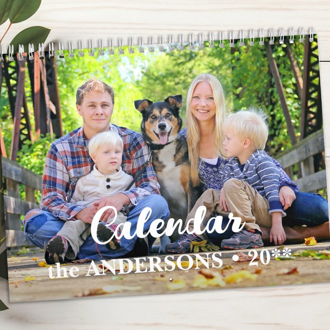 Calendario Moderno cree su propia familia Personalizado Foto  (Subido por el creador)