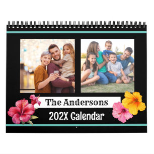 Calendario Moderno cree su propia foto familiar Personalizado