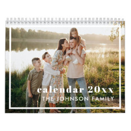 Calendario Moderno cree su propia foto personalizada 2025