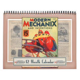 Calendario moderno de Mechanix y de las