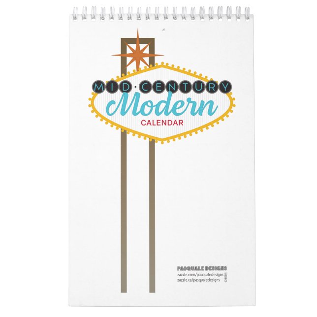 Calendario moderno de mediados del siglo XX (Tapa)