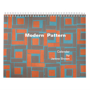 calendario moderno del modelo