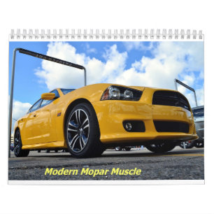 Calendario moderno del músculo de 2016 Mopar
