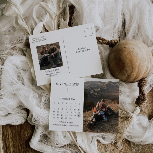 Calendario moderno Guardar la postal de la foto de (Subido por el creador)