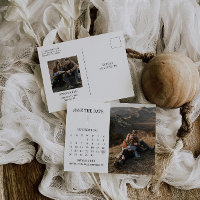 Calendario moderno Guardar la postal de la foto de