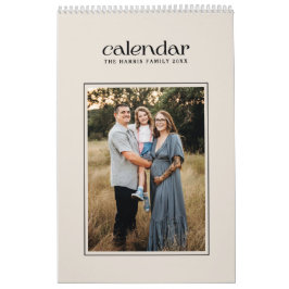 Calendario moderno y sencillo