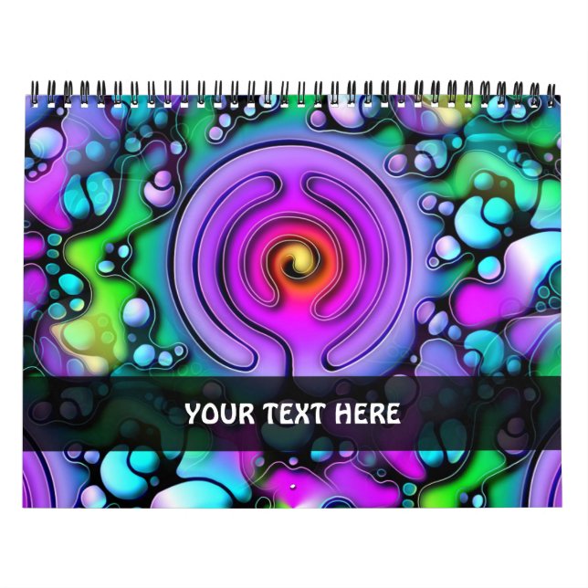 Calendario Modos de vida - Patrón de arte neurográfico 2 (Tapa)