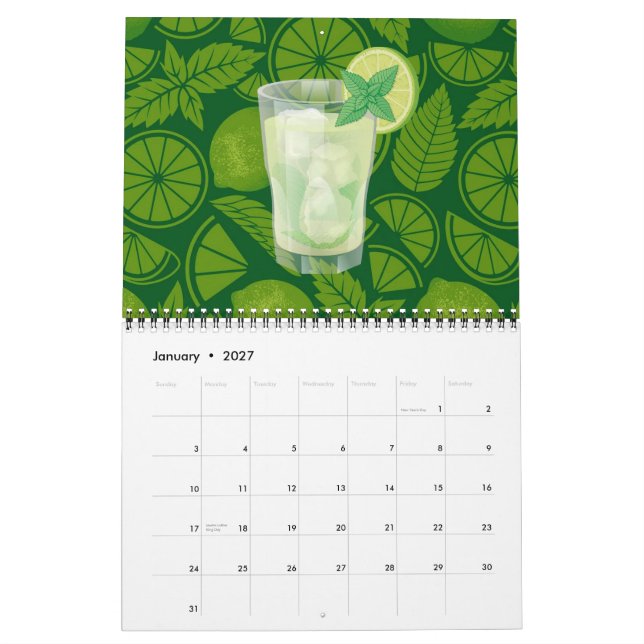Calendario Mojito (Jan 2027)