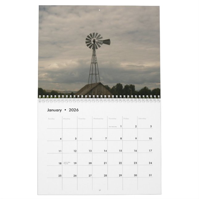 Calendario Molinoes de viento 2015 (Jan 2026)