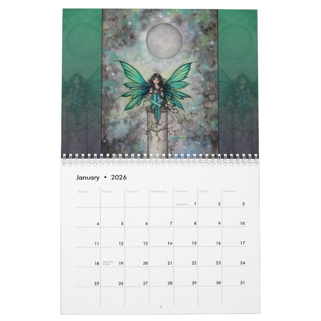 Calendario Molly Harrison de Fantasía y Fantasía e (Jan 2026)