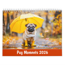 Momentos de Pug 2026 – Un Año de Encanto y Bigotes