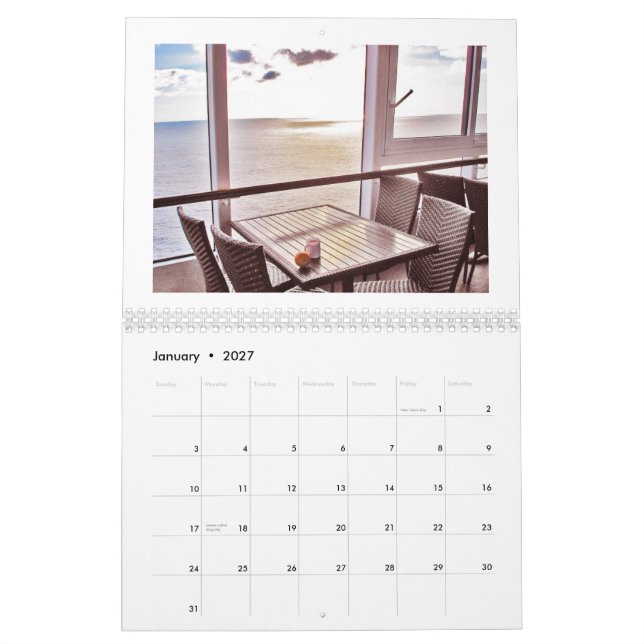 Calendario Momentos del café (Jan 2027)