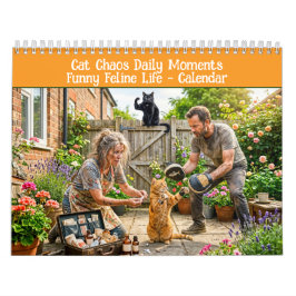 Calendario Momentos Diarios de Caos Felino – Vida Divertida d