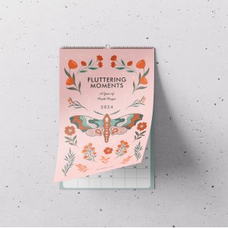 Calendario Momentos fluctuantes: Un año de magia de polilla