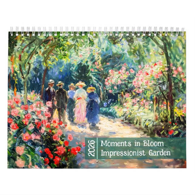 Calendario Moments in Bloom – 2026 Impressionist Garden Calen (Tapa)